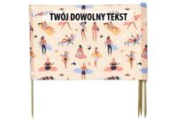 PARAWAN PLAŻOWY Plaża z indywidualnym napisem 5 PANELI 68.5