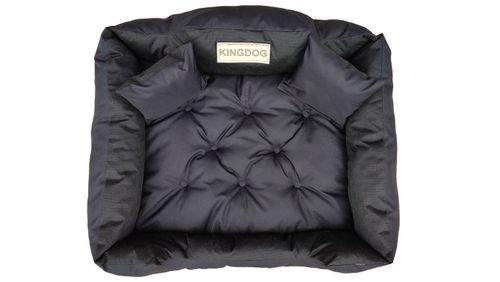 Legowisko dla psa kojec KINGDOG 55x45 cm personalizowane wodoodporne czarne na Arena.pl