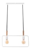 Frame zwis 2x60W E27 biały