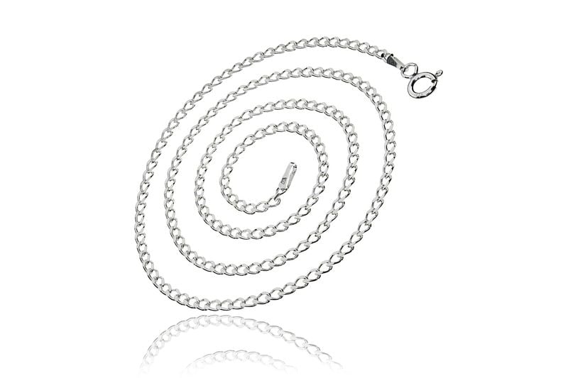 SREBRNY MĘSKI ŁAŃCUSZEK PANCERKA 2.2MM PANCER 60CM zdjęcie 1