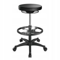 Aktywny hoker ergonomiczny regulowany z podnóżkiem Zippy skóra PU