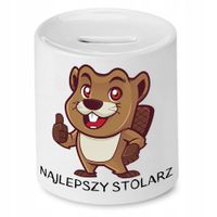 Skarbonka Prezent Dla Stolarza Najlepszy Stolarz Z Nadrukiem Ze Zdjęciem