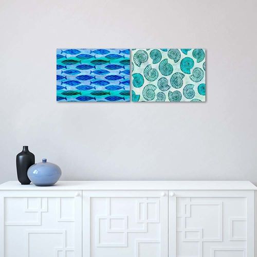 Deco Panel, Abstrakcyjne ryby 70x50 na Arena.pl