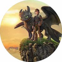 Opłatek na tor Smok Jak wytresować Smoka Postać Bajka Urodziny