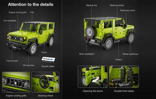 KLOCKI ZDALNIE STEROWANY POJAZD SUZUKI JIMNY 579EL na Arena.pl