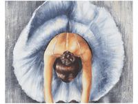 40X50CM BŁĘKITNA BALETNICA OBRAZ