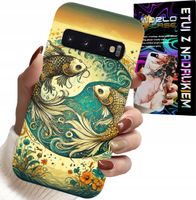 ETUI DO SAMSUNG GALAXY S10 PLUS - ZNAK ZODIAKU, RYBA ASTRONOMIA + FOLIA