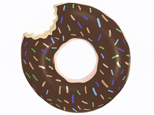 Koło dmuchane - donut brązowy na Arena.pl