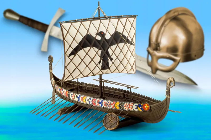 Model do sklejania Viking Ship, 1:50 zdjęcie 3