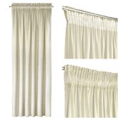 Zasłona gotowa na taśmie Eurofirany 140X270 MELANIE krem