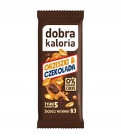DOBRA KALORIA - BATON - ORZESZKI & CZEKOLADA 35g  NR08
