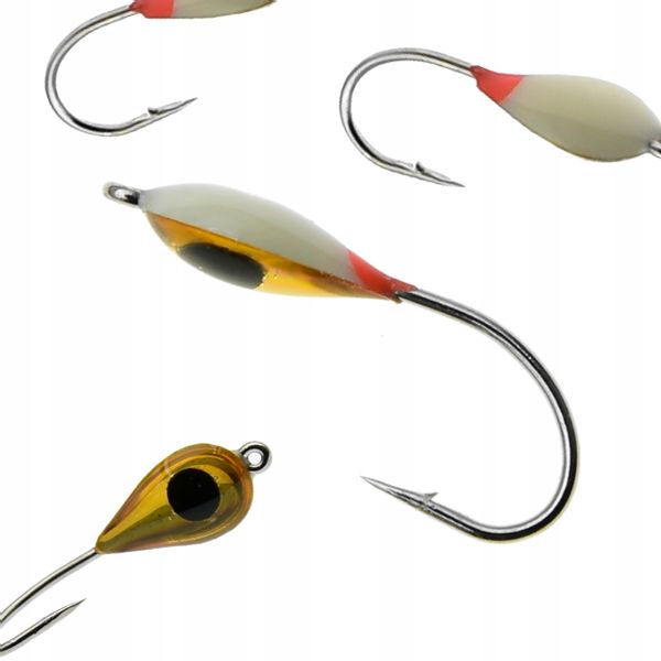 Mormyszka Wolframowa fosforowa Podlodowa z oczkiem zdjęcie 1