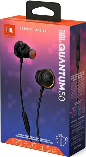 Słuchawki dokanałowe JBL Quantum 50 zdjęcie 1
