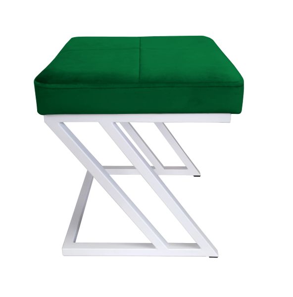 Pufa ZETA LOFT taboret podnóżek podstawa biała MG25 zdjęcie 2