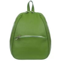 VERA PELLE plecak damski skórzany elegancki klasyczny V565 c.limonkowy