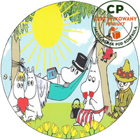 Opłatek waflowy na tort - Muminki