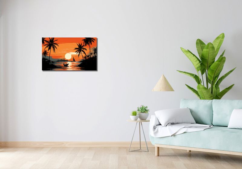 Obraz 70x40cm Tropikalny spokój zdjęcie 2