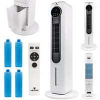 WENTYLATOR KOLUMNOWY WODNY PODŁOGOWY JONIZACJA OSCYLACJA WYŚWIETLACZ PILOT