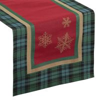 Bieżnik gobelinowy świąteczny CHERRY 45X140 czerwony