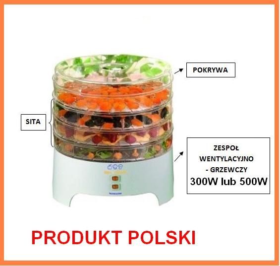 SUSZARKA DO GRZYBÓW,WARZYW,NIEWIADÓW 300W DUŻA 17L zdjęcie 4