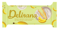 Delisana Ciastka z galaretką bananową w białej czekoladzie 135g