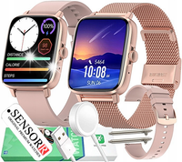 ZEGAREK SMARTWATCH DAMSKI INDUKCJA ROZMOWY CIŚNIENIOMIERZ PULSOMETR EKG PL
