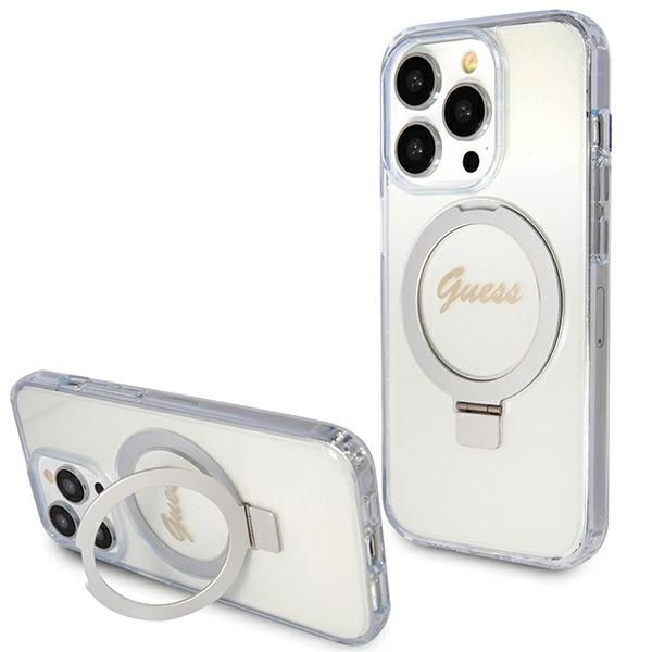 Etui Guess do iPhone 15 Pro, Przezroczysty, MagSafe zdjęcie 1