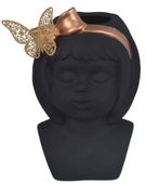 Wazon ceramiczny dziewczynka czarna