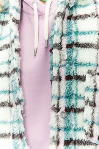 LEE CROPPED SHERPA JACKET DEEP EMERALD L55GAX38 XS na Arena.pl