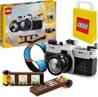 LEGO Creator 3w1 Aparat w stylu retro klocki 31147 zestaw torba na prezent