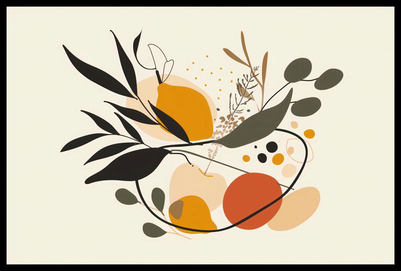 Plakat 60x40cm Botaniczny Wir zdjęcie 2