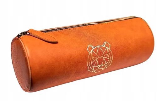 Piórnik Tuba w Ozdobnym Pudełku Eko Skóra Tygrys na Arena.pl