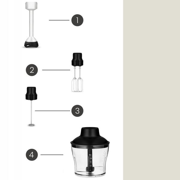 BLENDER RĘCZNY WIELOFUNKCYJNY 5w1 MIKSER Praktyczny pomysł na PREZENT zdjęcie 3