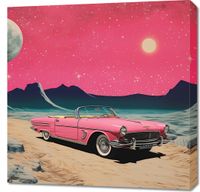 Obraz 70x70cm Kabriolet W Kosmosie
