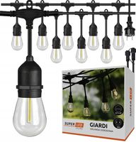 Girlanda ogrodowa Zewnętrzna Łańcuch Świetlny 20m + 20x żarówka LED E27 L