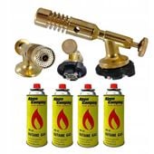 PALNIK GAZOWY MOSIĘŻNY OPALARKA LUTOWNICA SPAWALNICZY GRILL + 4