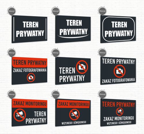 Tabliczka znak informacyjny 30x20 Antracyt ZAKAZ JAZDY Nierdzewna NADRUK UV na Arena.pl