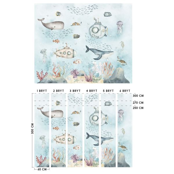 Tapeta Podwodny Świat W25 250 cm Płótno zdjęcie 3