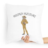 Poduszka Prezent Dla Pszczelarza Najlepszy Z Nadrukiem Ze Zdjęciem
