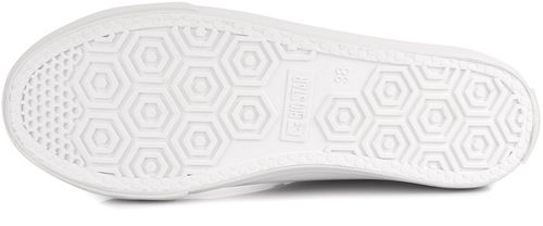 BIG STAR DAMSKIE BIAŁE TRAMPKI ZE ZŁOTYM TEKSTYLNE KLASYCZNE EKOSKÓRA r. 39 na Arena.pl