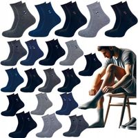 20x Skarpety męskie bawełniane skarpetki Sportowe Wysokie mix kolor 43-46