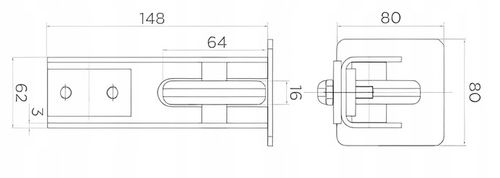 WÓZEK WÓZKI ROLKI DO BRAMY PRZESUWNEJ 80x80 ZESTAW WÓZKÓW BRAMOWYCH WAHLIWE na Arena.pl