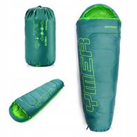 ŚPIWÓR DLA DZIECI Z POKROWCEM METEOR mumia YMER (130+30)x60/40 kompaktowy