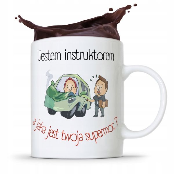 Dla Instruktora Kubek Prezent Jestem Instruktorem Z Nadrukiem Ze Zdjęciem zdjęcie 1