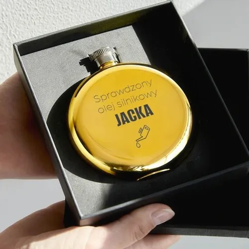 Personalizowana piersiówka okrągła 200ml GRAWER z dedykacją na PREZENT na Arena.pl