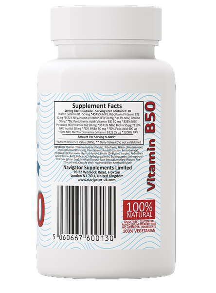 NAVIGATOR Witamina B50 30 kaps. zdjęcie 3