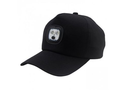 Czapka z daszkiem kaszkiet z oświetleniem latarką led diody ładowanie usb na Arena.pl