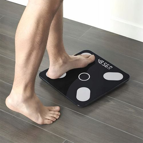 WAGA ŁAZIENKOWA ELEKTRONICZNA ANALITYCZNA POMIAR TŁUSZCZU WODY BMI 180 na Arena.pl