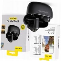 TWS słuchawki BW-08 translator AI czarne real-time do Realme Pro Plus 5G