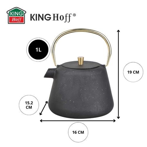 zaparzacz żeliwny imbryk 1l z filtrem kinghoff kh-1932 na Arena.pl